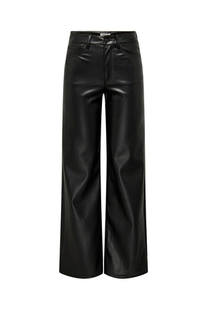 ONLY MADISON HW WIDE FAUX LEATHER PANTS