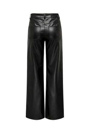 ONLY MADISON HW WIDE FAUX LEATHER PANTS