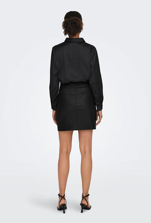 ONLY VERA FAUX LEATHER SKIRT