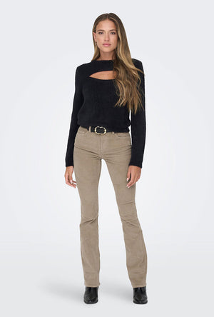 ONLY MARY FLARED MW SWEET CORD TROUSERS