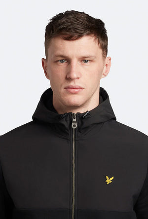 LYLE AND SCOTT SOFTSHELL JERSEY ZIP HOODIE