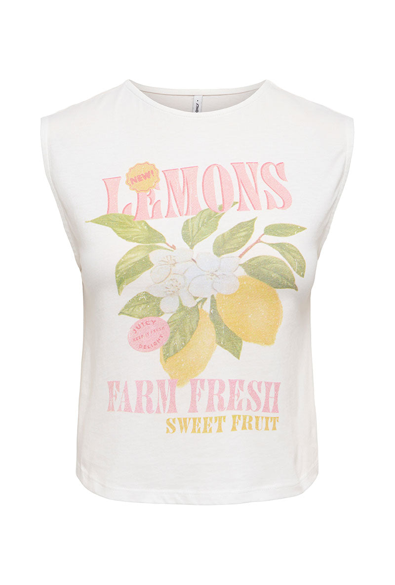 Front image of Anica s/l tank top in mul2, by brand Only