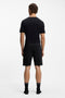 Back image of a model wearing the Boss authentic shorts in black, by brand Boss