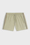 Front image of the Boss iconic swimshorts in beige, by brand Boss