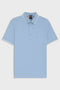 Front image of Boss passertip polo in light blue, by brand Boss