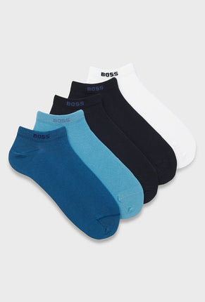 Front pairs image of Boss paul 5 pk socks in multi, by brand Boss