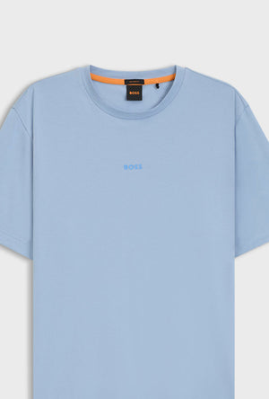 Front detail image of the Boss tchup t in light blue, by brand Boss