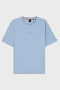 Front image of the Boss tchup t in light blue, by brand Boss