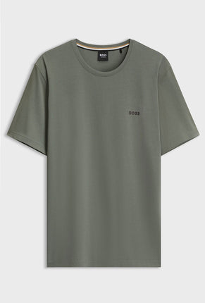 Front image of Mix and match t-shirt in khaki, by brand Boss