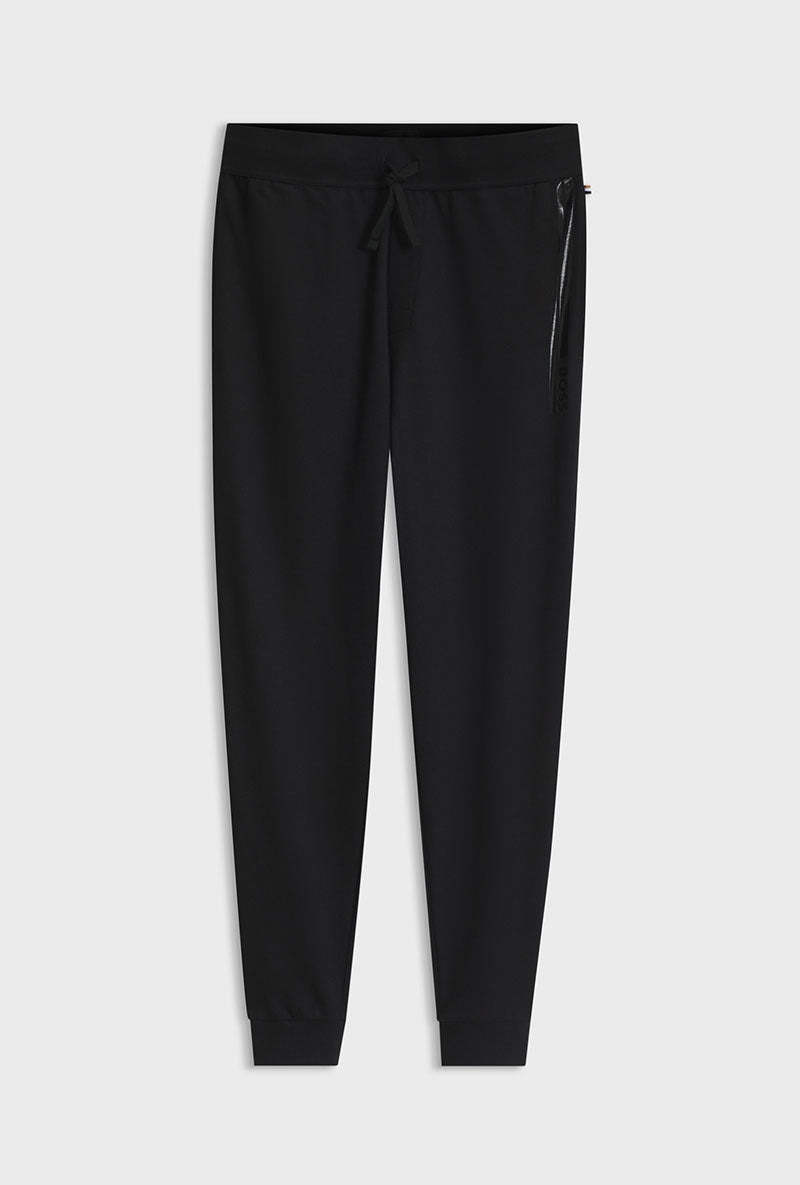 Front image of Authentic jogpants in black, by brand Boss