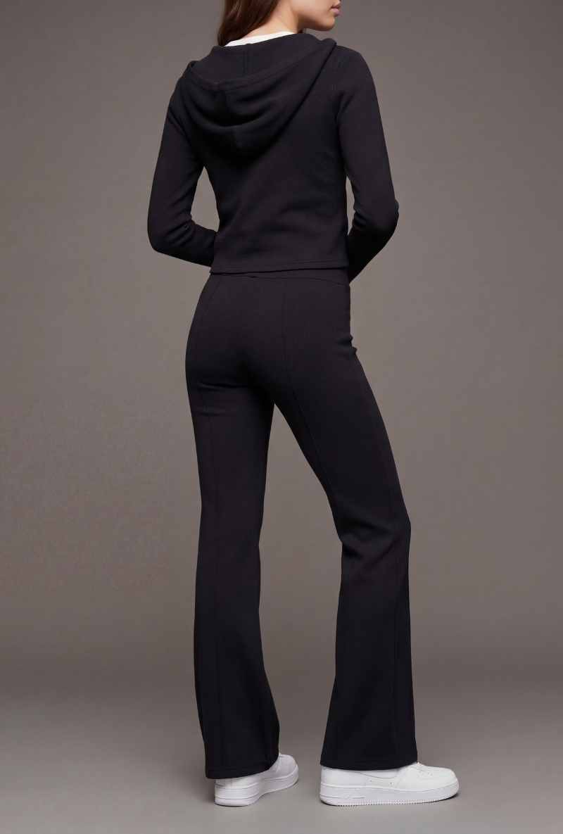 Back image of Deepstar kayla zip jacket in black, by brand Deep star