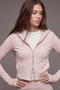 Front image of the Deepstar kayla zip jacket in pink, by brand Deep star