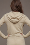 Back image of the Deepstar kayla zip jacket in taupe, by brand Deep star