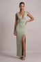 Front image of Deepstar alexis maxi dress in mint, by brand Deep star