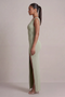 Front image of the Deepstar alexis maxi dress in mint, by brand Deep star