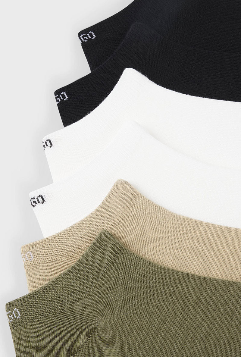 Detail image of Hugo 6 pk socks in multi, by brand Hugo