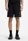 Image of DAGETY SWEAT SHORTS in black, by brand HUGO