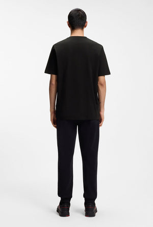 Back image of a model wearing the Dlix rb t in black, by brand Hugo