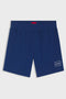 Front image of the Laze shorts in blue, by brand Hugo