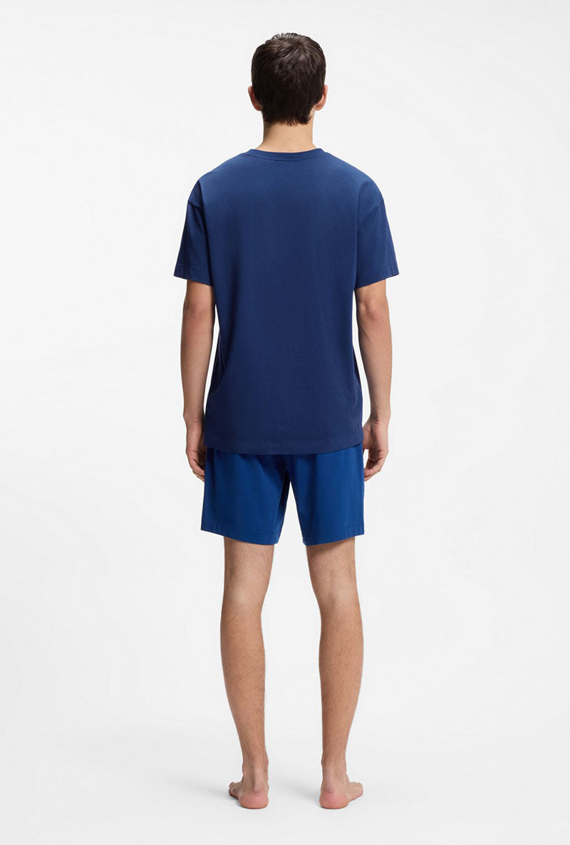 Back image of a model wearing Laze t in blue, by brand Hugo