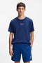 Front image of a model wearing Laze t in blue, by brand Hugo