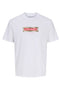 Front image of Breeze branded ss tee in white, by brand Jack&jones