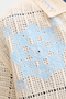 Front image of the Orchard knit crochet polo in light blue, by brand Jack&jones