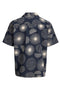 Back image of the Abstract print s/s resort shirt in navy, by brand Jack&jones