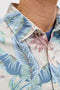 Front image of the Honolulu aop ss shirt in off white, by brand Jack&jones