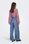 Back image of the Jasper high waist wide pants in light denim, by brand Jacqueline de yong