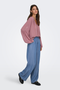 Front image of Jasper high waist wide pants in light denim, by brand Jacqueline de yong