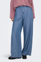 Front image of the Jasper high waist wide pants in light denim, by brand Jacqueline de yong