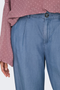 Front image of the Jasper high waist wide pants in light denim, by brand Jacqueline de yong
