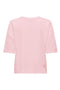 Back image of the Cally s/s print tshirt in pink, by brand Jacqueline de yong