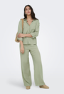 Image of CAYA LINEN MIDWAIST PANTS in khaki, by brand JACQUELINE DE YONG