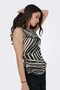 Front image of the Debbie sleeveless top in black, by brand Jacqueline de yong