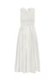 Front image of Diego s/l smock midi dress in white, by brand Jacqueline de yong