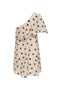 Back image of the Fay life one shoulder drss in cream, by brand Jacqueline de yong