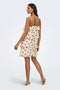Back image of a model wearing the Fay life s/l dress in cream, by brand Jacqueline de yong