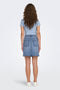 Back image of a model wearing the Jdu moon hw denim skirt in denim, by brand Jacqueline de yong