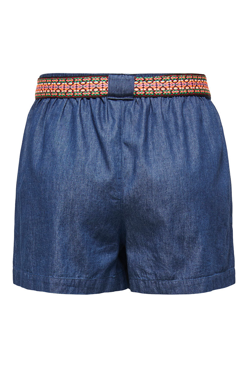 Back image of Kai hw shorts in denim, by brand Jacqueline de yong