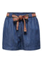 Front image of Kai hw shorts in denim, by brand Jacqueline de yong