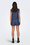 Back image of a model wearing the Kai s/l shirt in denim, by brand Jacqueline de yong