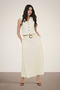 Front image of Milan linen highwaist belted skirt in oat, by brand Jacqueline de yong