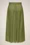 Back image of the Milan linen highwaist belted skirt in olive, by brand Jacqueline de yong
