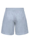Back image of the Mio mw shorts in blue, by brand Jacqueline de yong