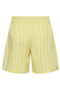 Back image of the Mio mw shorts in yellow, by brand Jacqueline de yong