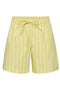 Front image of Mio mw shorts in yellow, by brand Jacqueline de yong