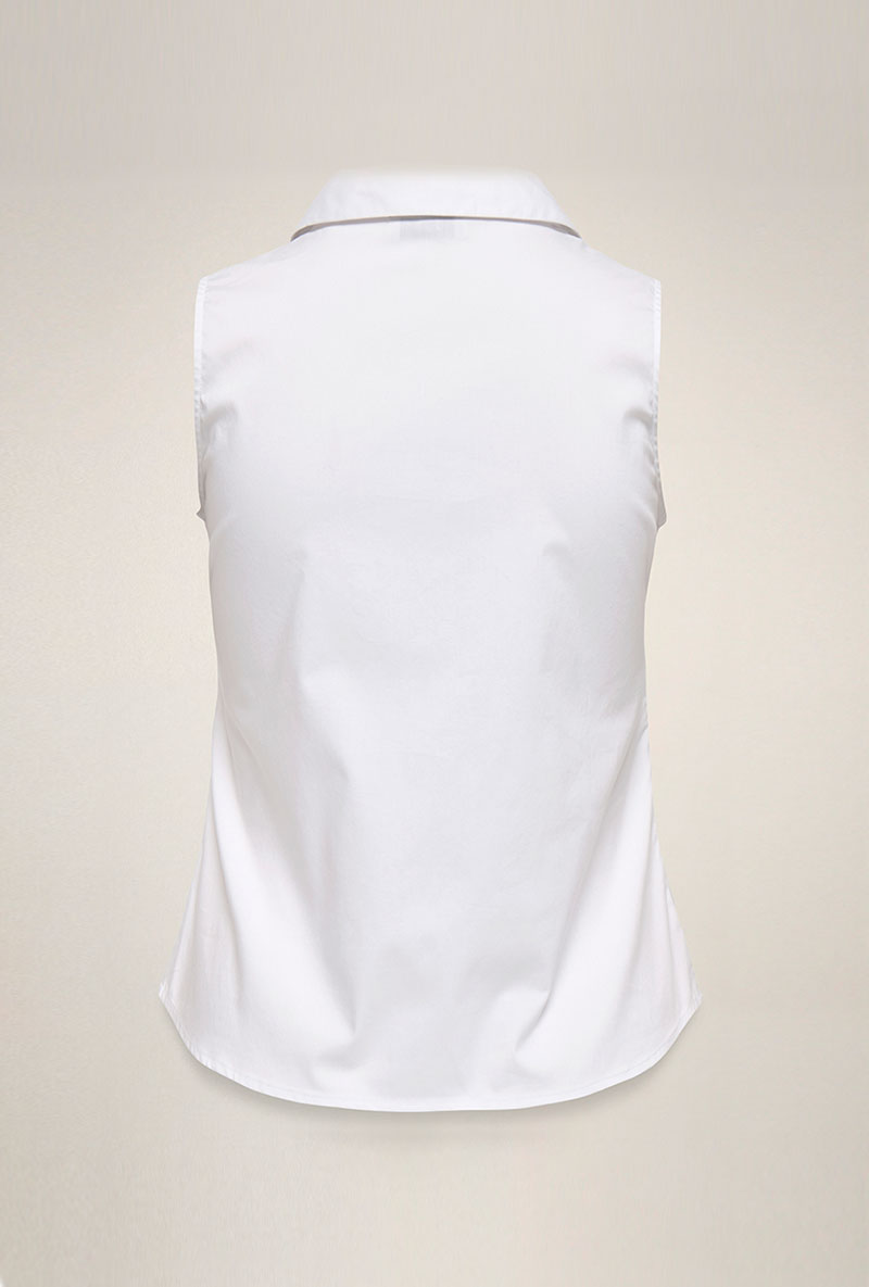 Back image of Mio s/l shirt in white, by brand Jacqueline de yong