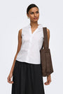 Image of MIO S/L SHIRT in white, by brand JACQUELINE DE YONG